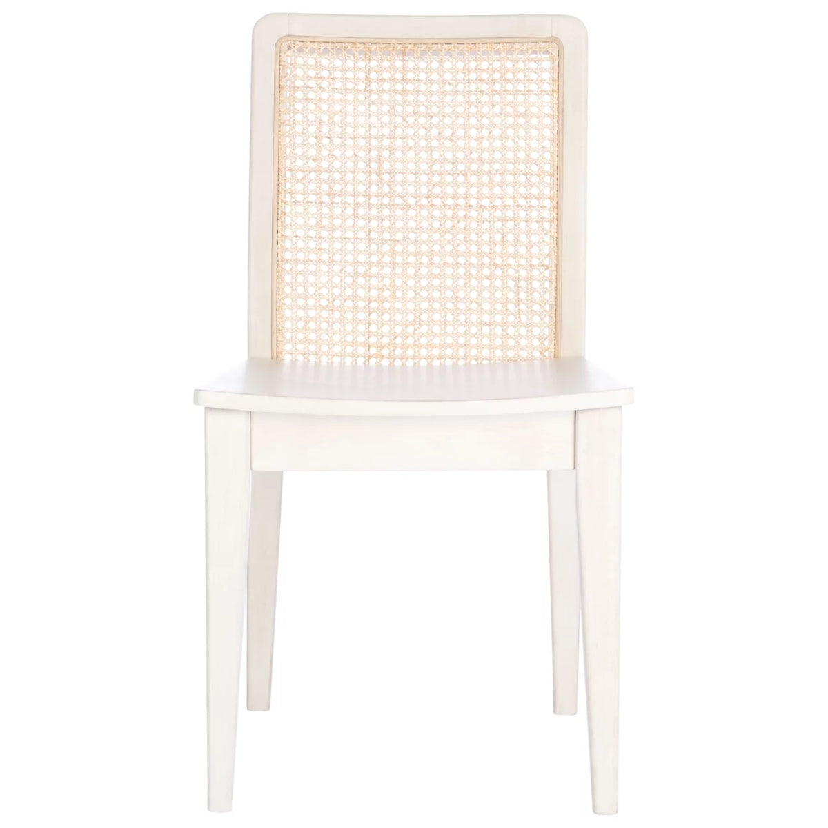 White Natural Rattan Dining Chair Set of 2 E994336