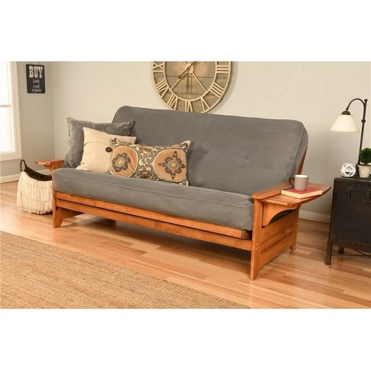 Full Size Futon Frame with Mattress R25366