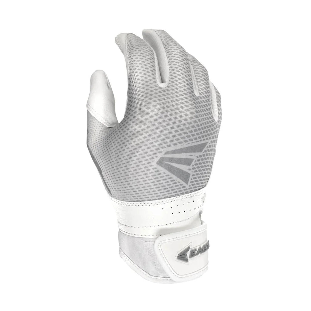 White Large Fastpitch Softball Batting Gloves B5154
