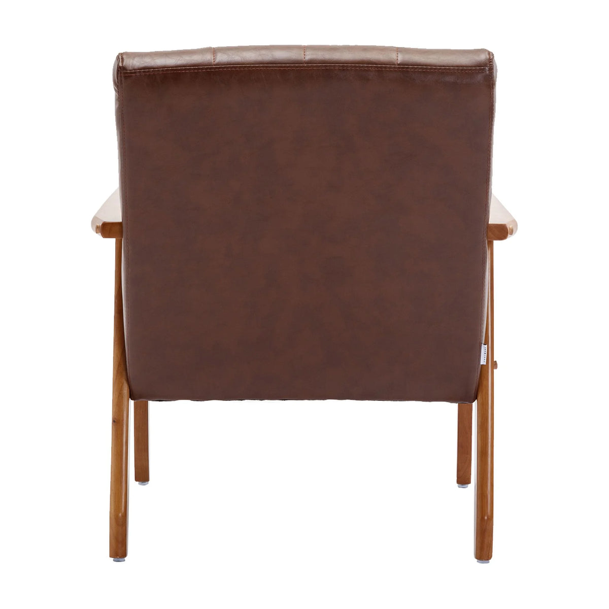 Accent Chairs Set of 2 with Side Table, Wood and Fabric Armchairs T8104