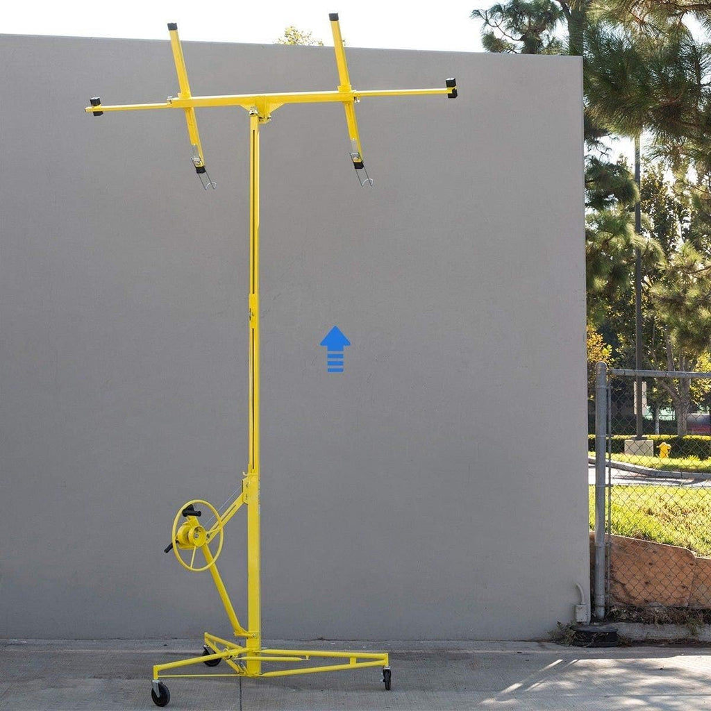 16 ft Drywall Rolling Lift Panel Hoist Jack with Caster Wheel L817275