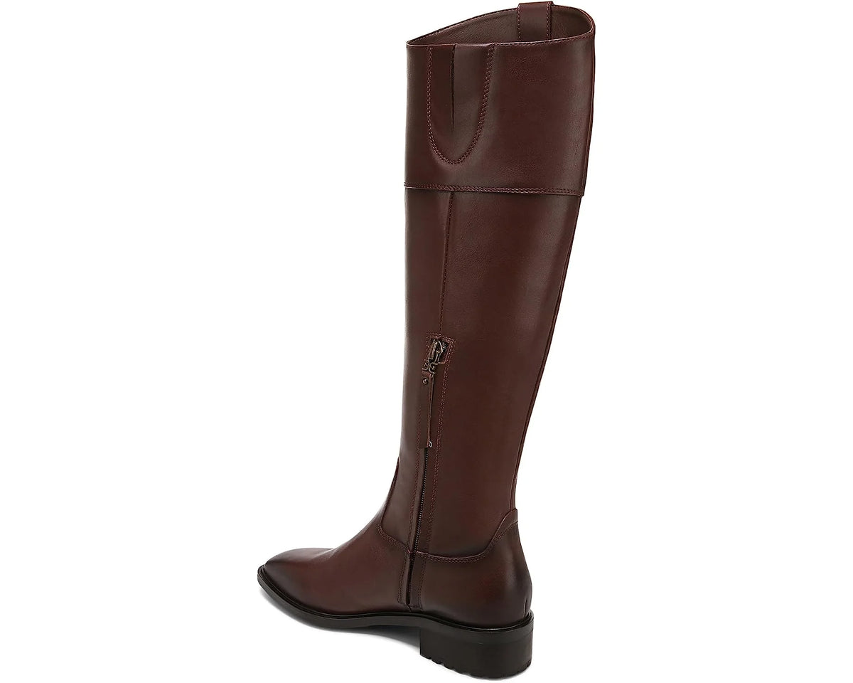 Brown Leather Knee High Riding Boots O624341