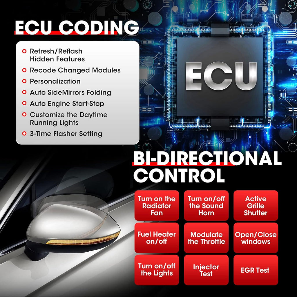 Bidirectional Scan Tool with ECU Coding U742