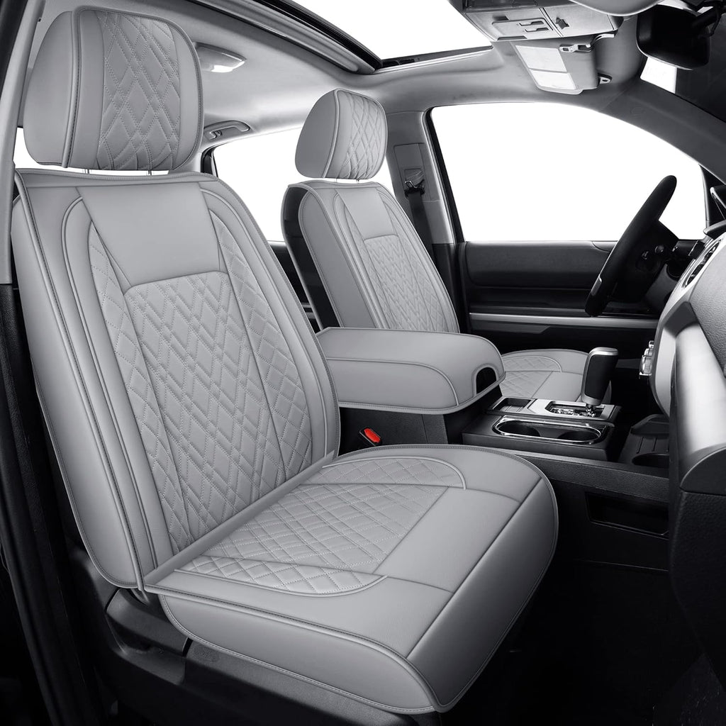 Black Faux Leather Seat Covers G408