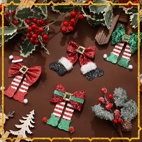 4 Pack Christmas Hair Clips E622069