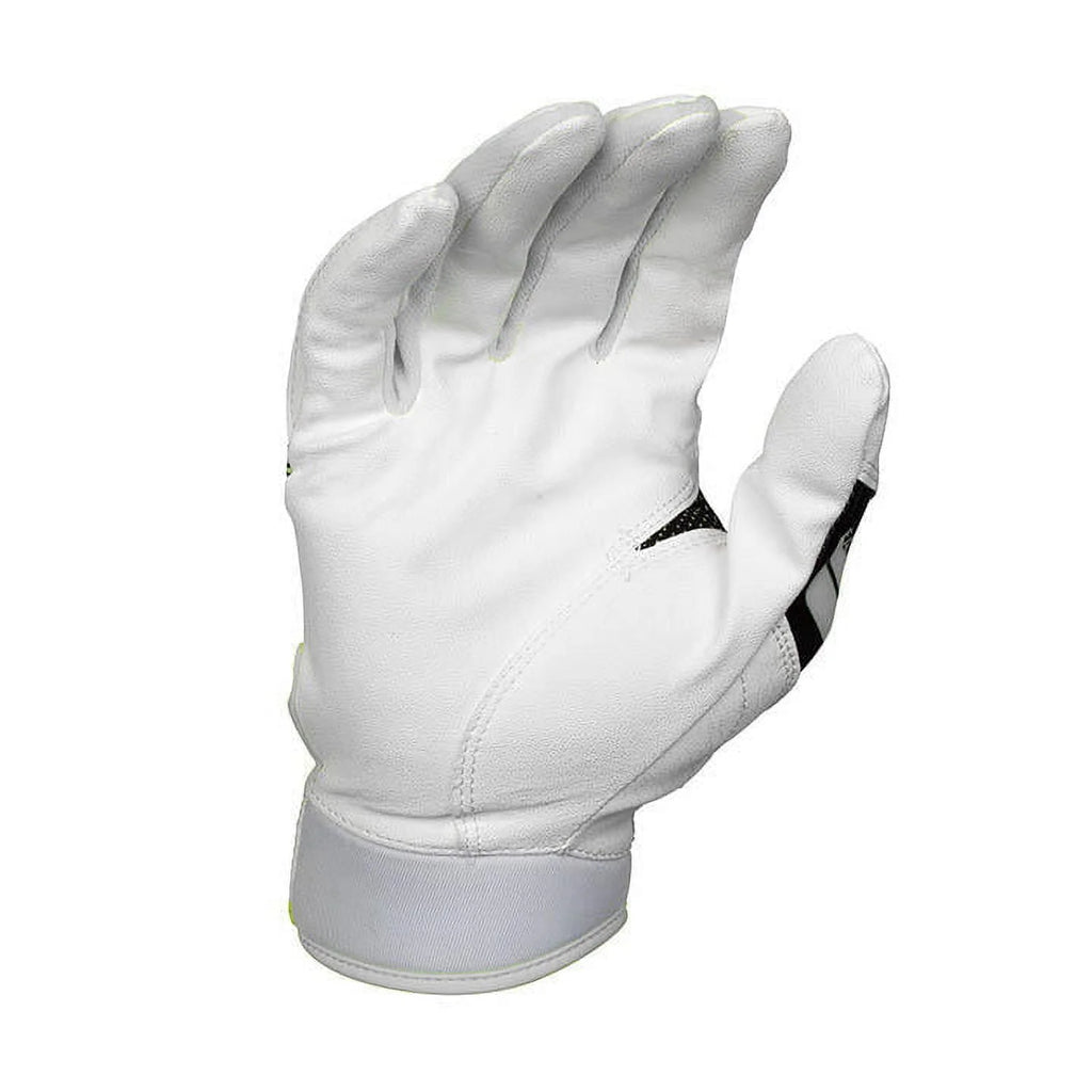 White Large Fastpitch Softball Batting Gloves B5154