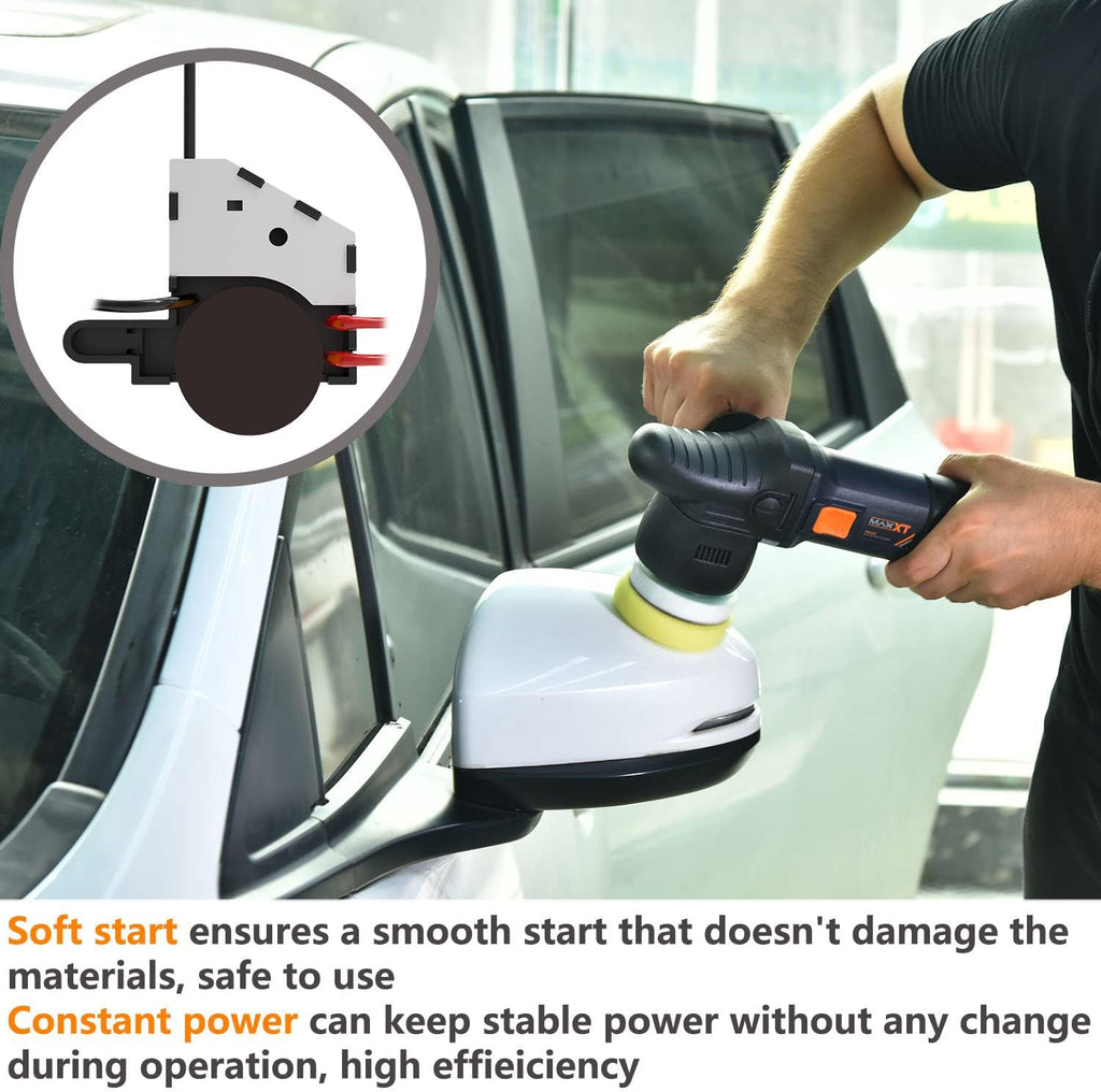 3 Inch Dual Action Car Buffer Polisher with 3 Foam Pads D779
