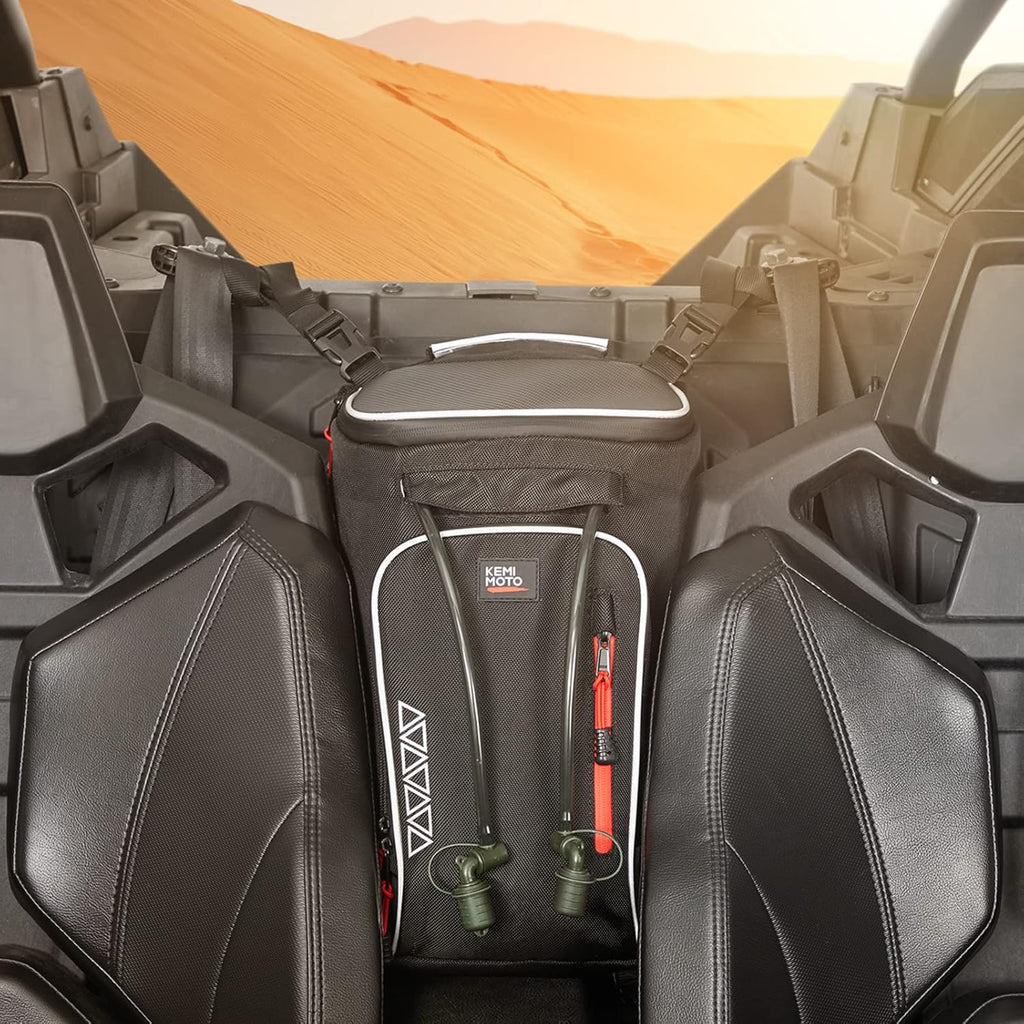 Storage Center Shoulder Console Cargo Bag Between Seat Storage with Two Hydration Backpacks E1155