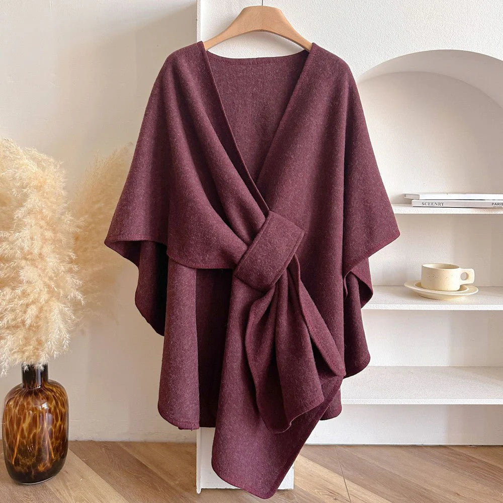 Solid Color Cape Shawl C777