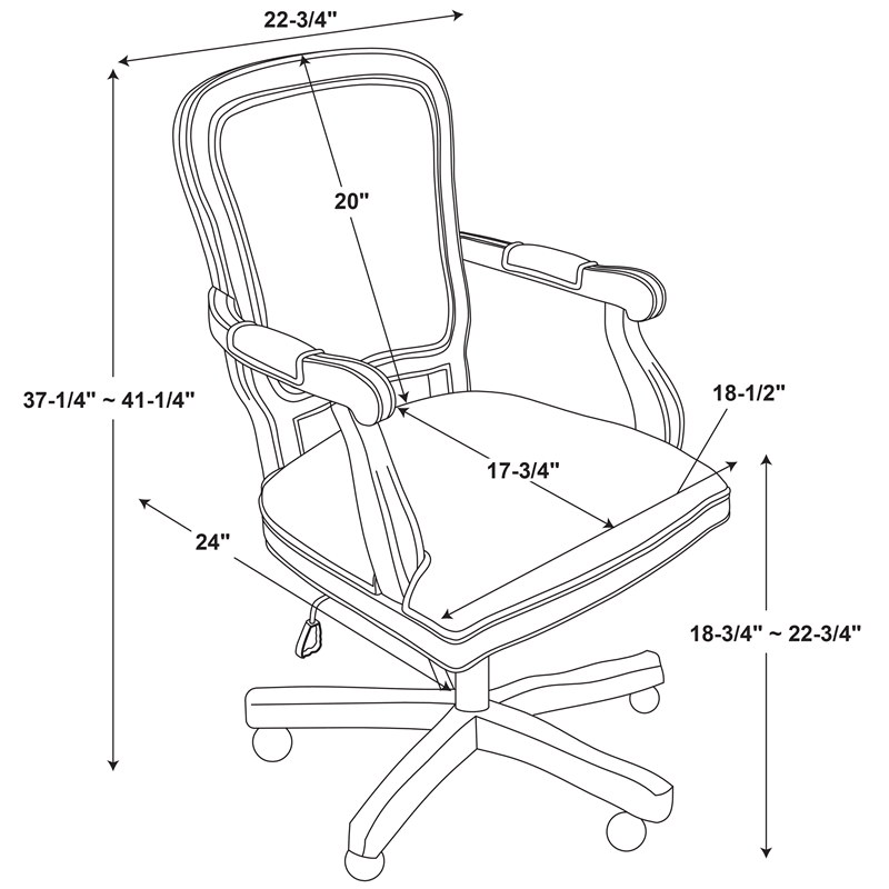 Rustic Brown Office Chair Z402804