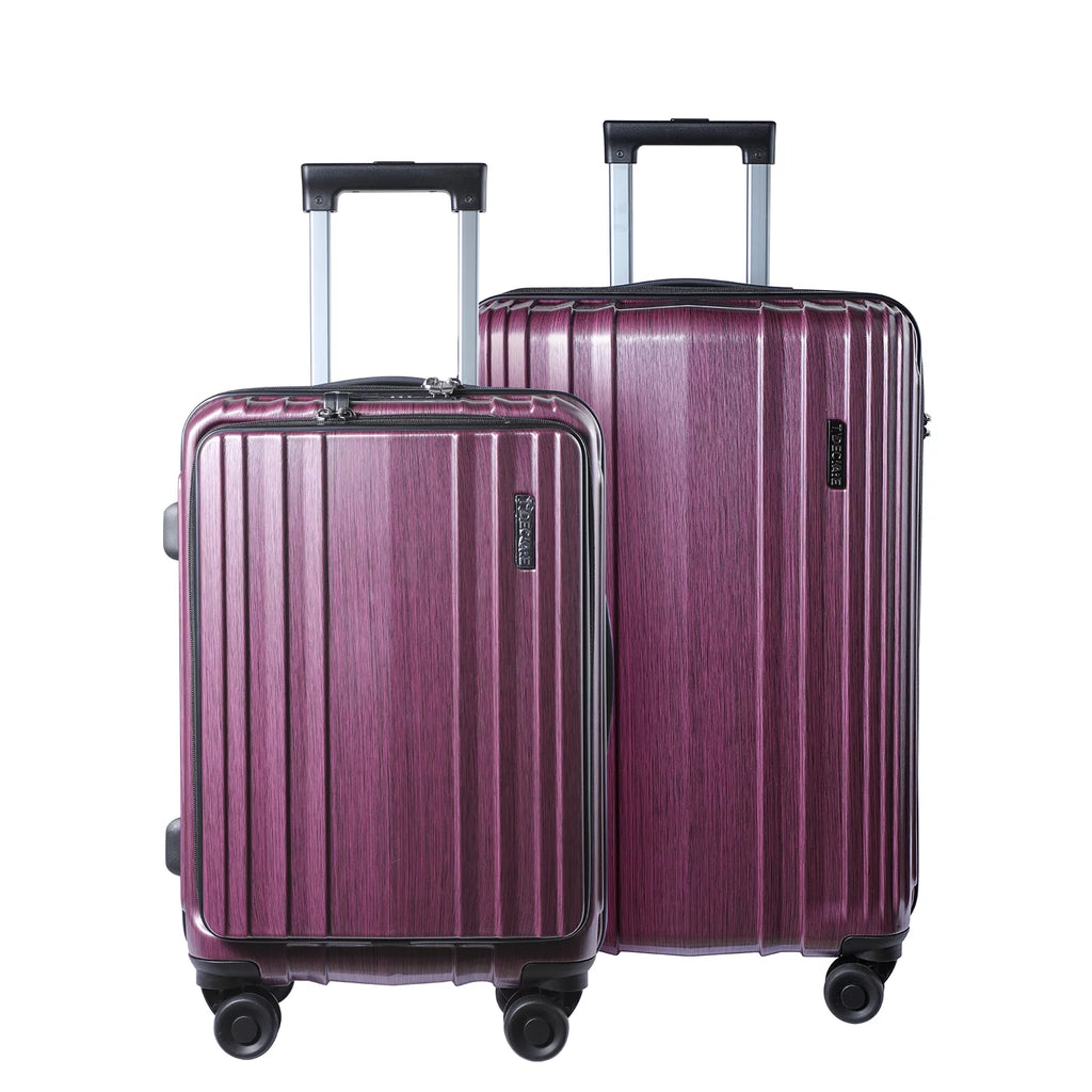 2 Piece ABS+PC Hardshell Luggage Set with Spinner Wheels Y6256