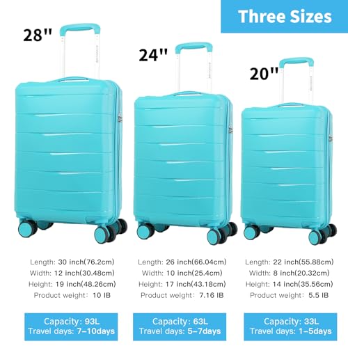 20-Inch Black Hardside Carry-on Luggage with Spinner Wheels and TSA Lock X1449