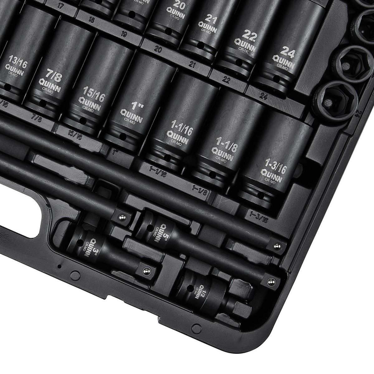1/2 in. Drive SAE and Metric Impact Socket Set, 61-Piece J2424