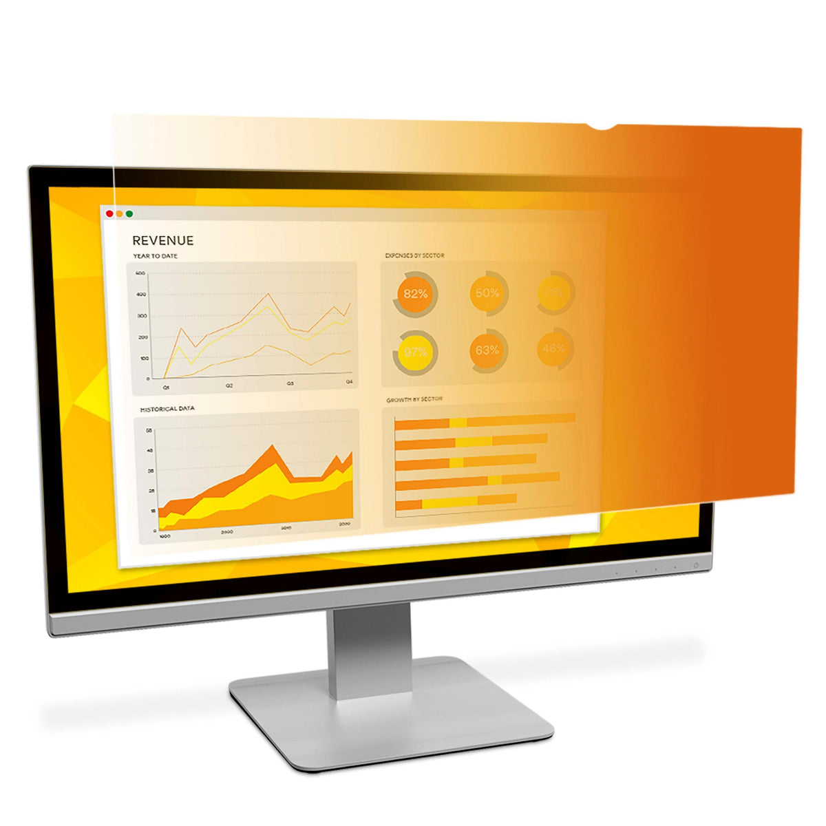 Gold Privacy Filter for 19x22 Widescreen Monitor M87144