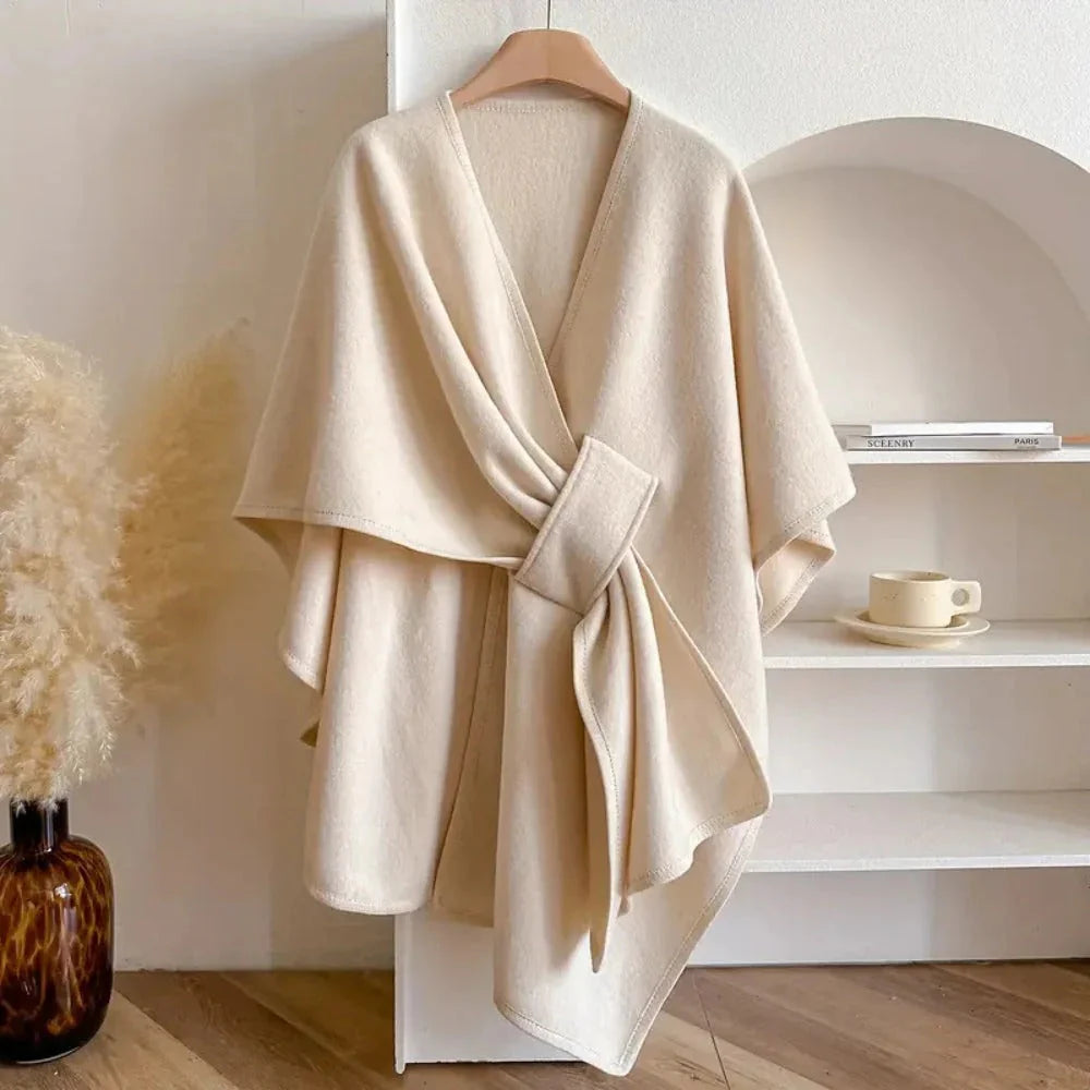 Solid Color Cape Shawl C777