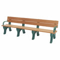 Eco Friendly Bench with Backrest and Arms Z36334
