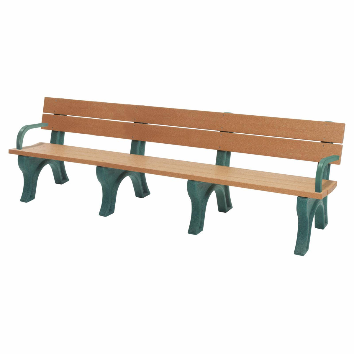 Eco Friendly Bench with Backrest and Arms Z36334