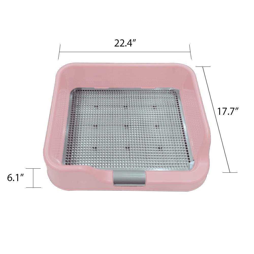 Indoor Dog Potty Tray with Protection Wall W539