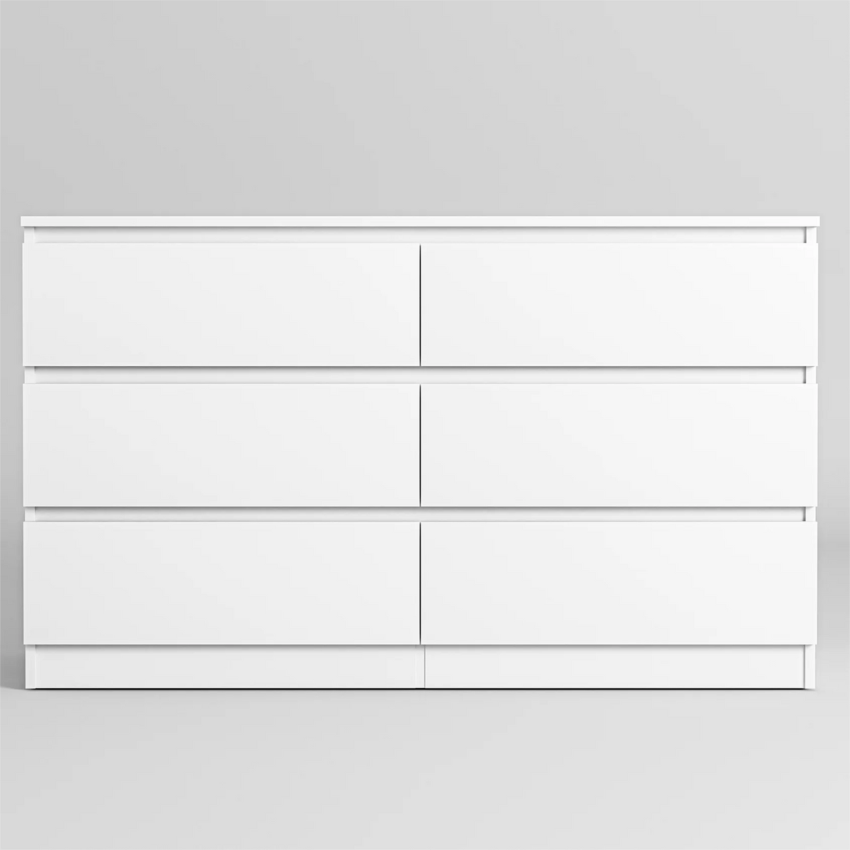 White 6 Drawer Dresser V971
