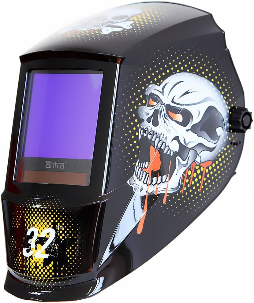 Auto Darkening Welding Helmet, Wide Shade Range 4/5-13, 6+1 Extra Lens Covers Pack of 2 I971229