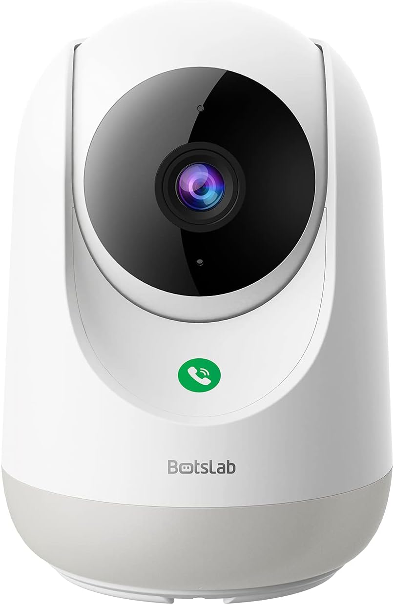 2K 3MP Pan & Tilt Security Indoor Camera with Motion Sensor, 2-Way Audio, Night Vision, Pack of 2 M1980
