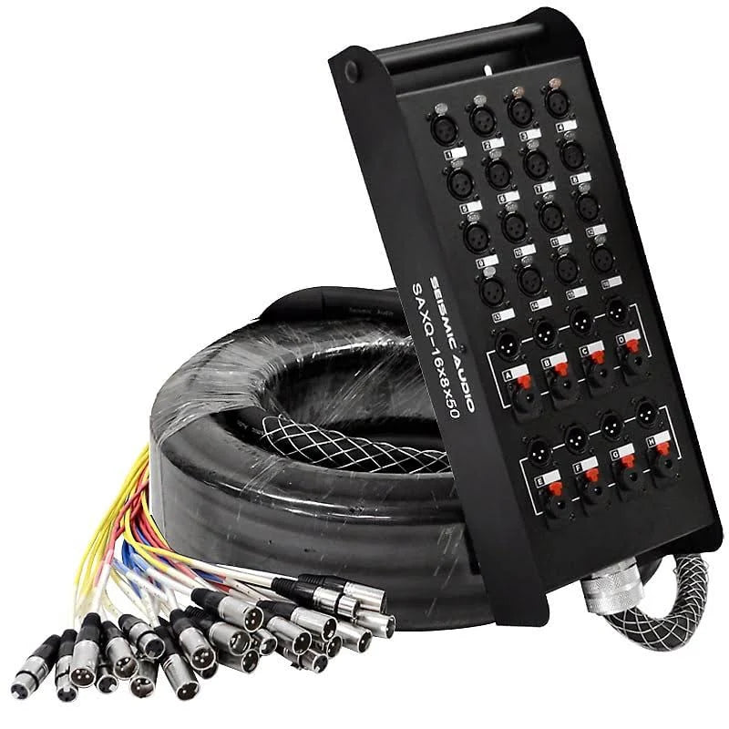 16-Channel XLR Snake Cable with XLR/TRS Returns Q388
