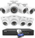 8CH 5MP Lite H.265+ DVR with 8 HD 1080P Outdoor Weatherproof Cameras CCTV Security Camera System M217964