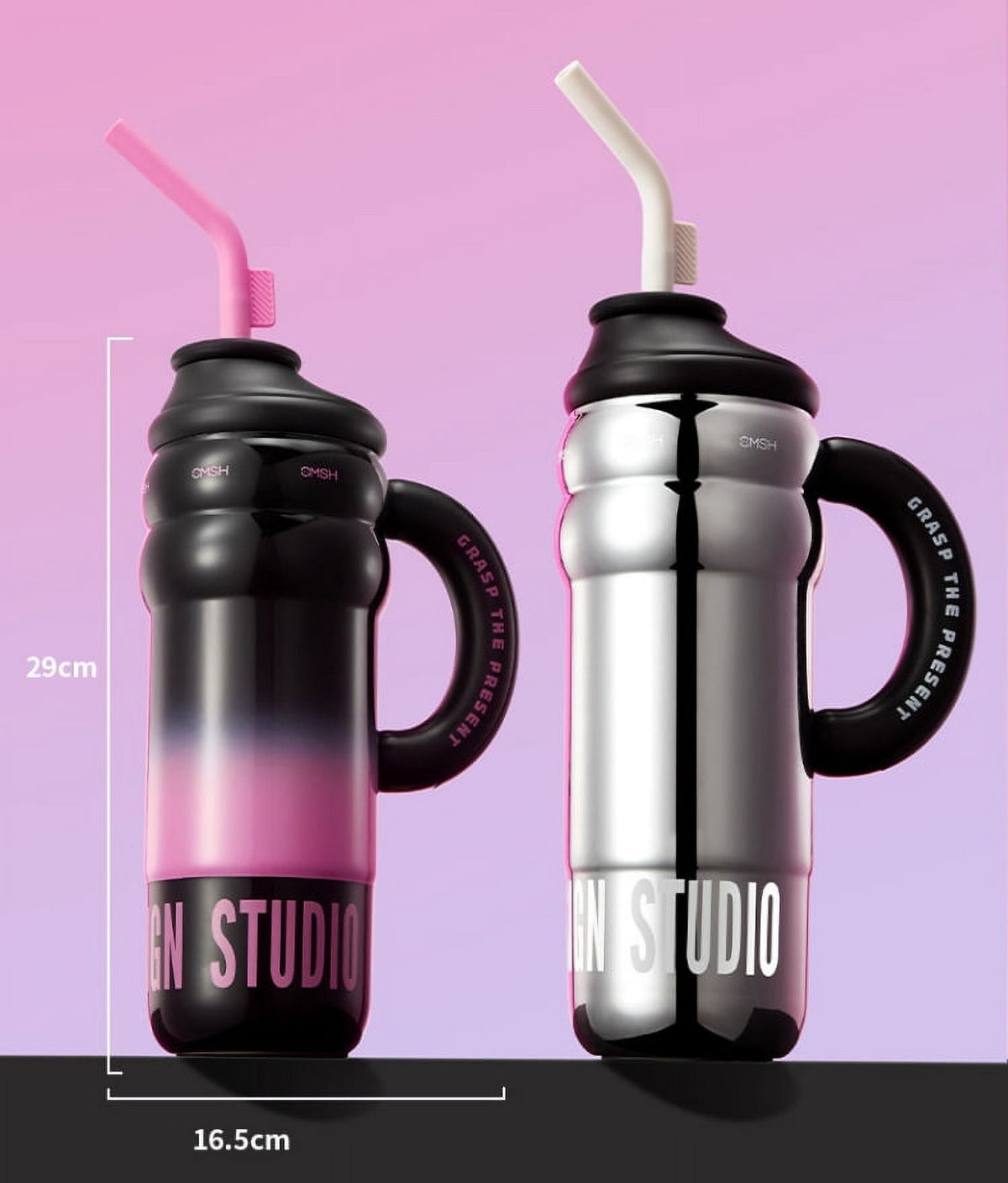 40 oz Stainless Steel Tumbler with Handle U849383