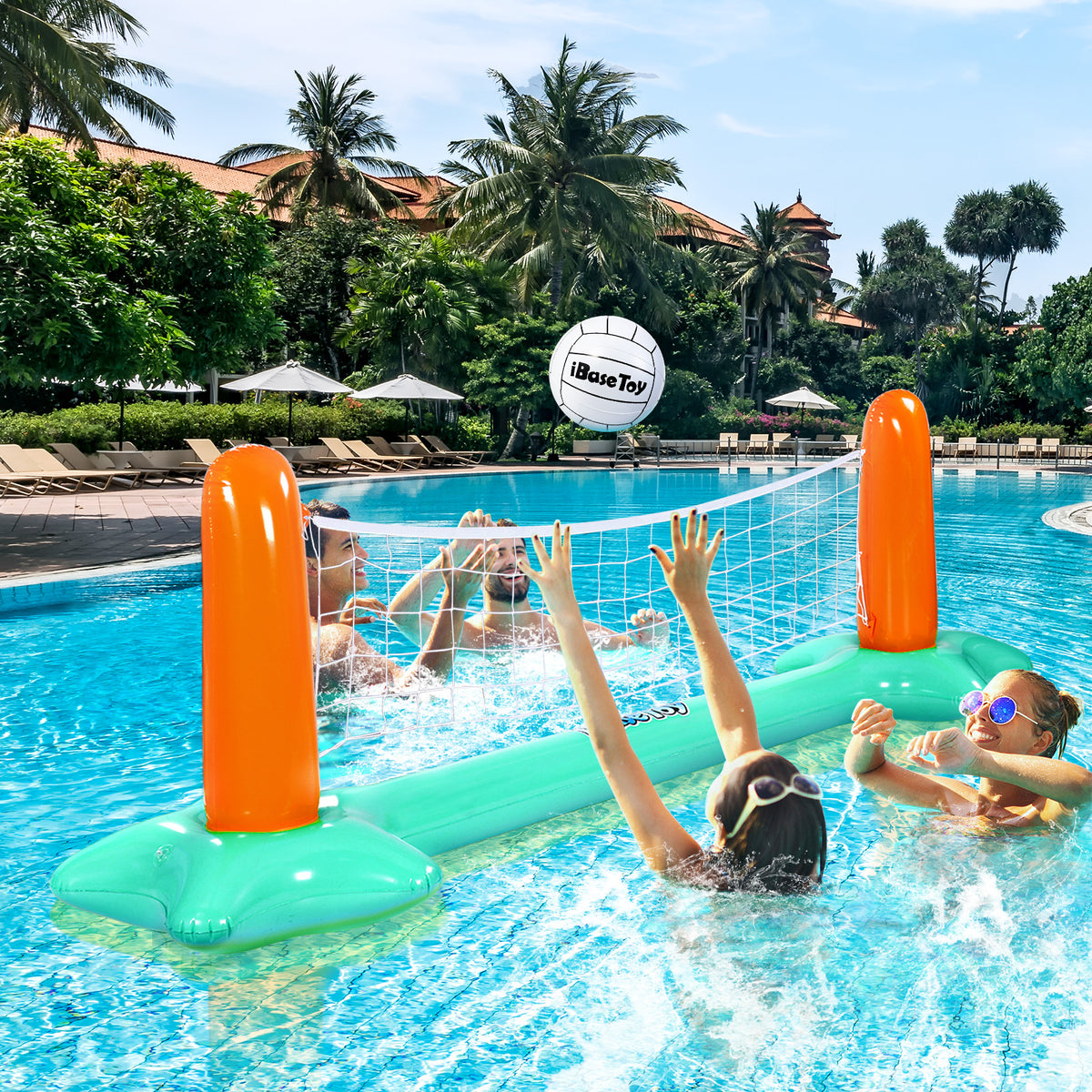 Floating Swimming Pool Toy Inflatables Volleyball Net Z969
