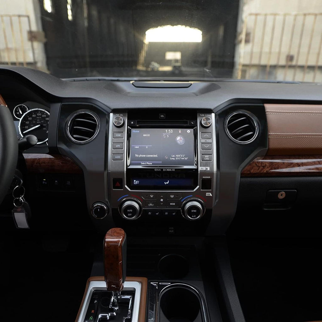 Matte Black Center Console Air Vent Cover Frame ABS 3pcs N632406