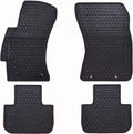 Black Odorless Washable Rubber Car Floor Mats N231555