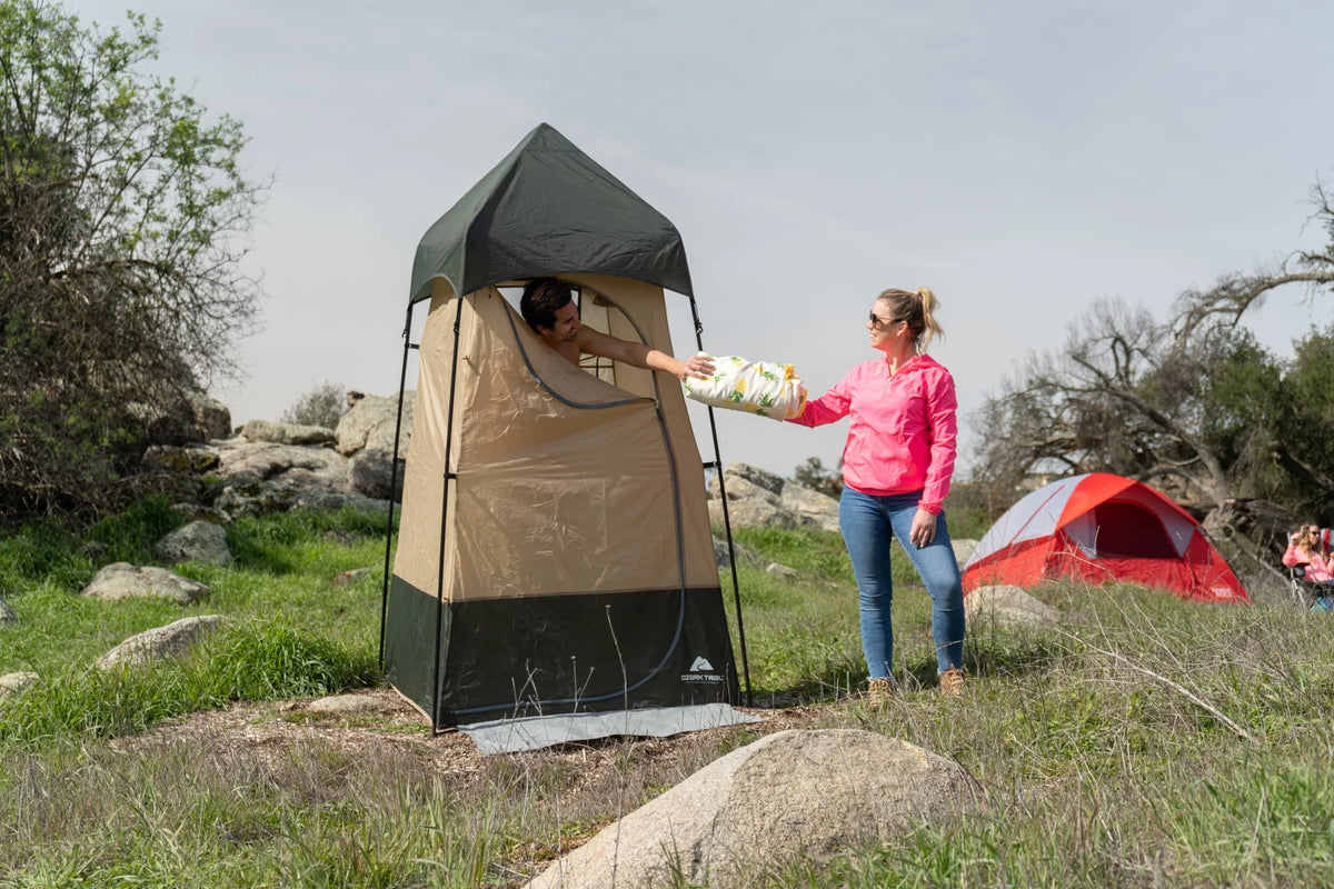 Green Lighted Shower Tent M671094